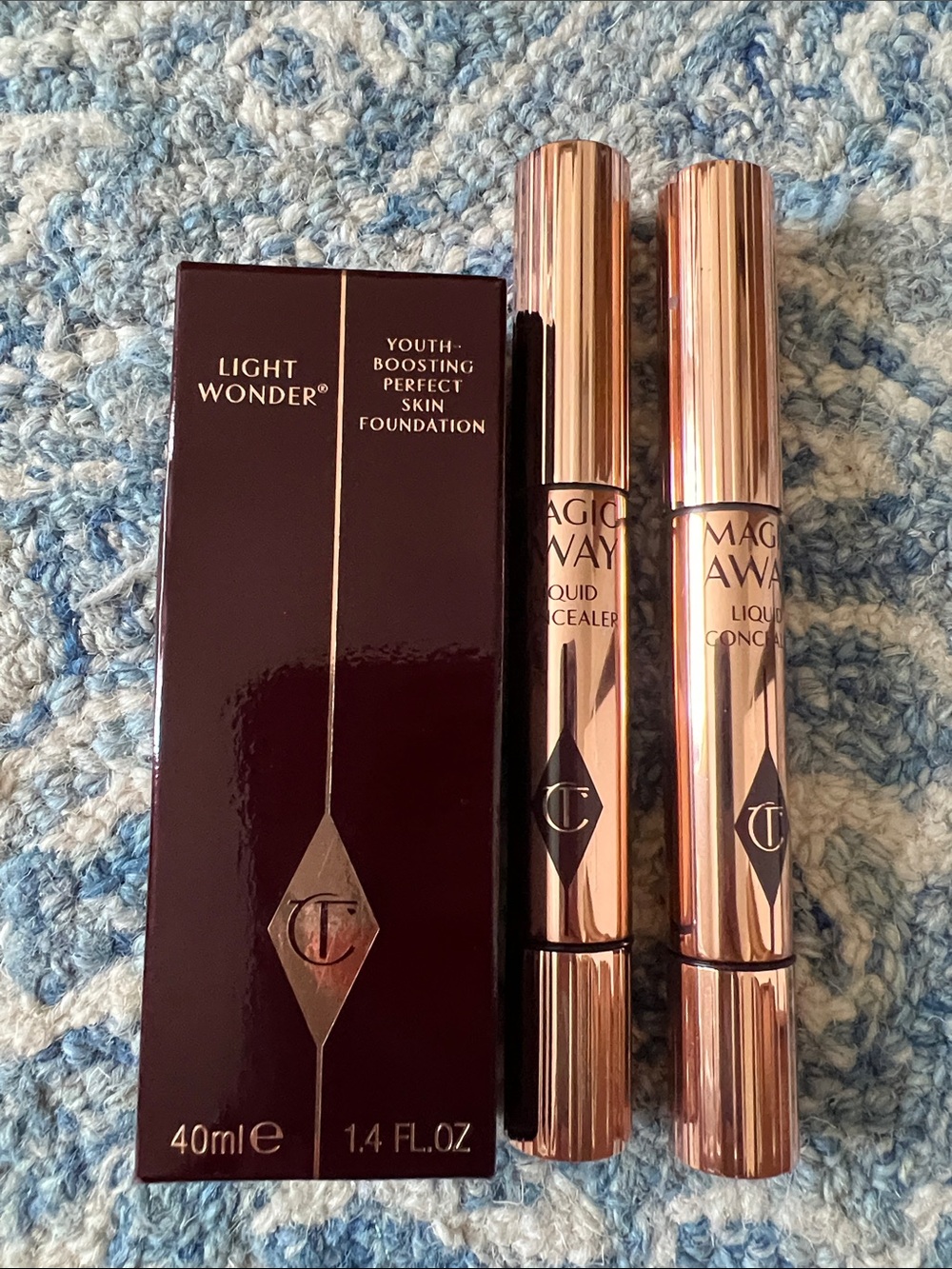 Charlotte Tilbury Light Wonder Foundation and Magic Away concealer